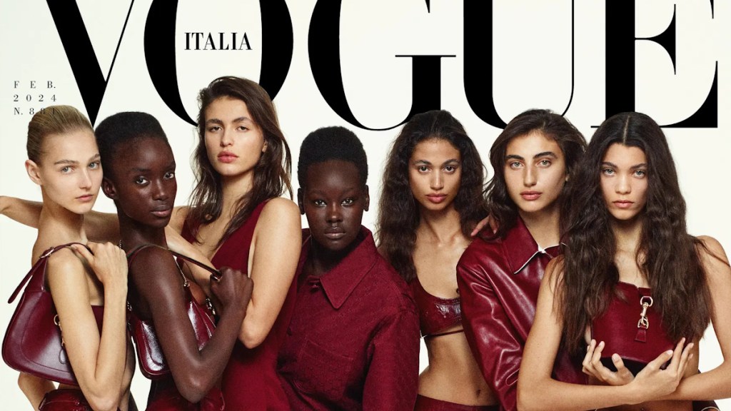 The New Generation of Italian Models Front Vogue Italia’s ‘Amateur’ February 2024 Cover