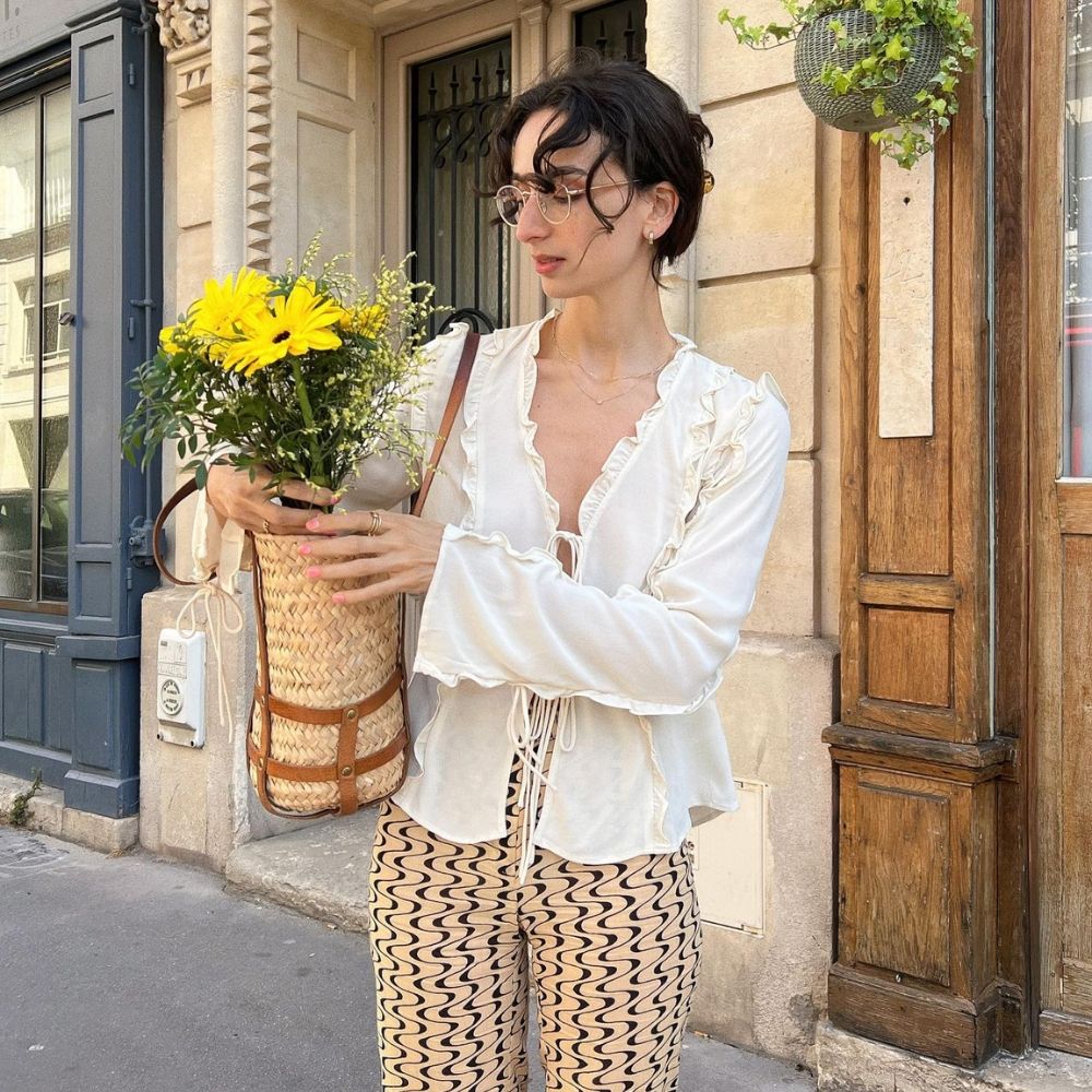 Why the Ruffle Front Blouse Might Just Replace Your White Tee This Season